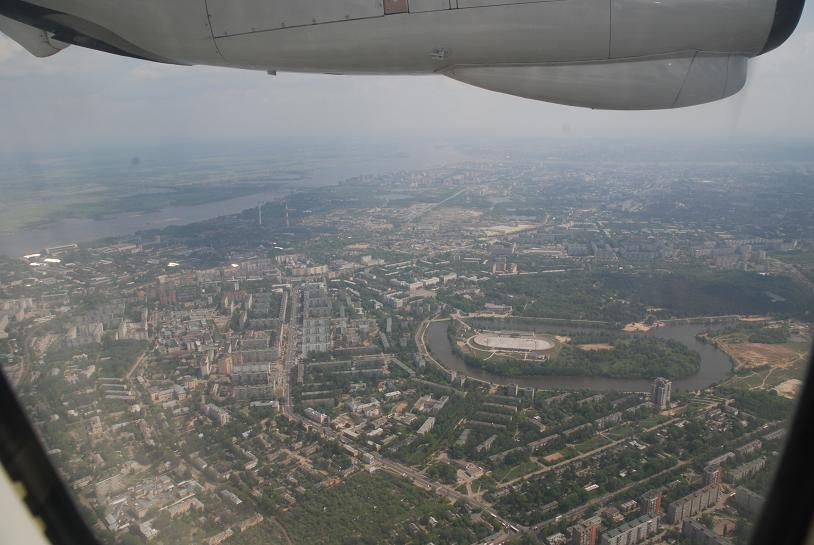 Вид с вертолёта Нижнего